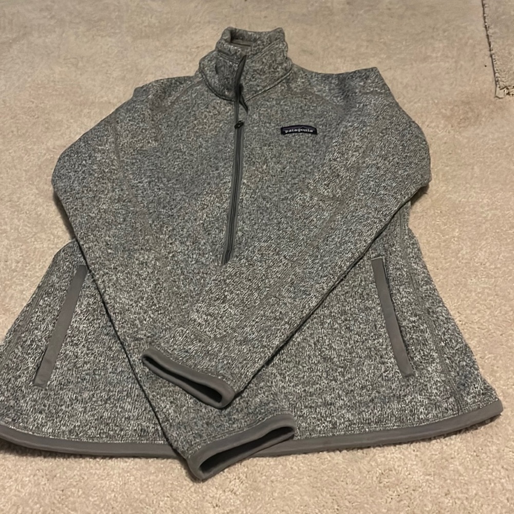 Gray Patagonia full zip jacket